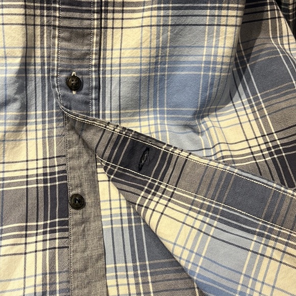 Nautica Washed Cotton Casual Button Down Shirt w/Combo @ collar band & cuffs 2XL - Picture 9 of 9